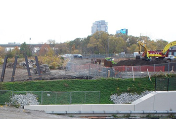 Construction of the Garrison Crossing