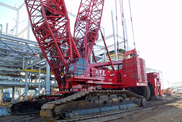Garrison Crossing during construction